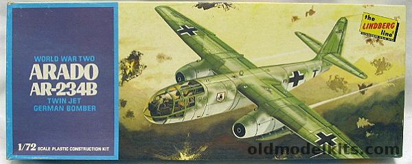 Lindberg 1/72 Arado AR-234B Jet Bomber, 472-100 plastic model kit